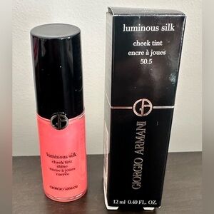 50.5 -🆕 GIORGIO ARMANI Luminous Silk Cheek Tint Liquid Blush 50.5 Rosy Peach NIB